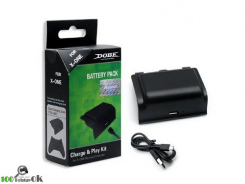Зарядный набор DOBE 2 в 1 для геймпада XBOX ONE (Чёрный) (TYX-561)[XBOX ONE]